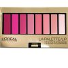 Loreal La Palette Lip 8-Pan Lipcolor Palette, Pink